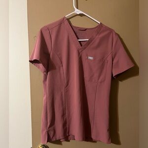 Figs mauve slim fit Catarina scrub top. Women’s small